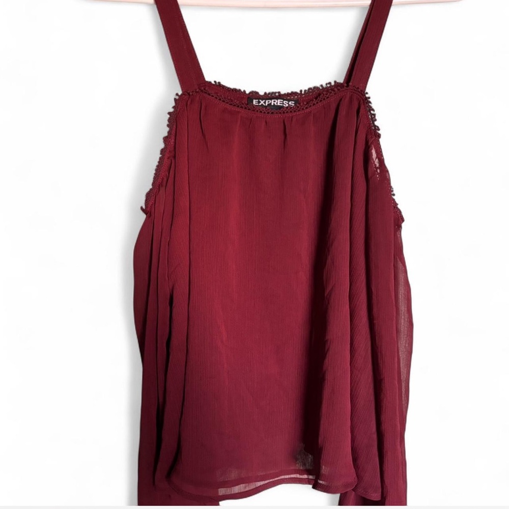 Express Deep Red Women's Top